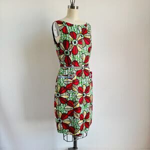 ZACHARY'S SMILE WHITE LABEL African Print Mod Dress